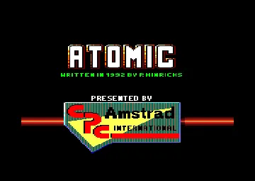 Atomic (UK) (1992) (CPC International) (PD) screen shot title